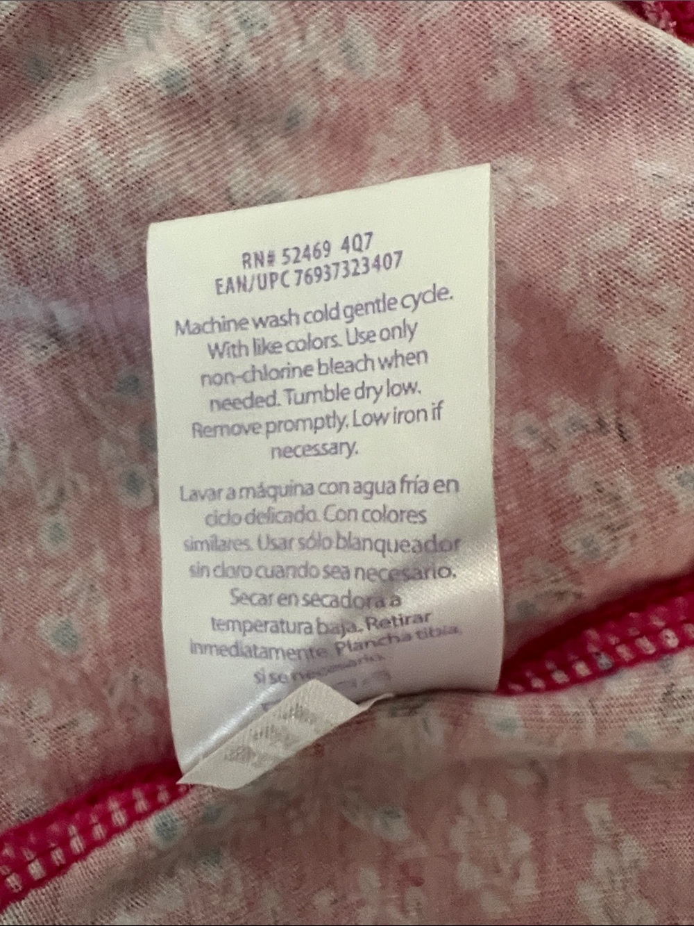 NWNT SecretTreasures sleepwear Pink Floral,Nightgown,Comfortable,stretch,size XL - Picture 15 of 15